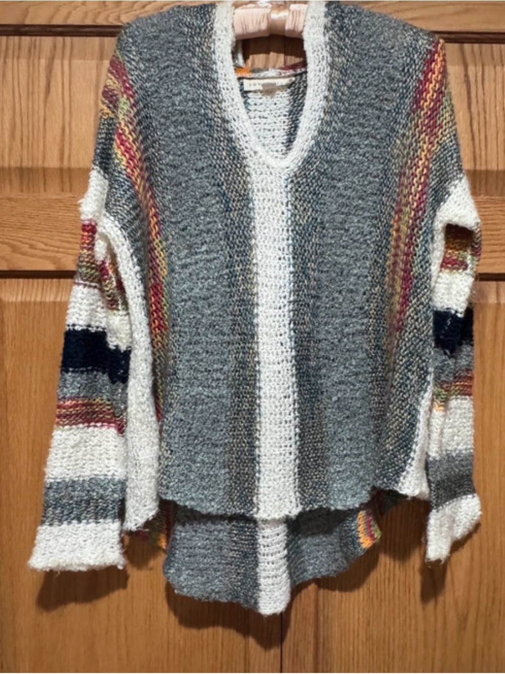 lovestitch Striped Hooded Sweater (090789) ๐ผ ๐ - Picture 2 of 3